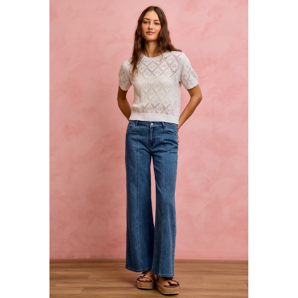 SO ME Seam Detail Mid Rise Stretch Denim Jeans - XL - Picture 11 of 11